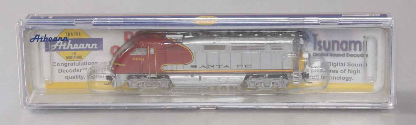 Athearn 23776 N Scale Santa Fe F59PHI Diesel Locomotive with DCC & Sound LN/Box