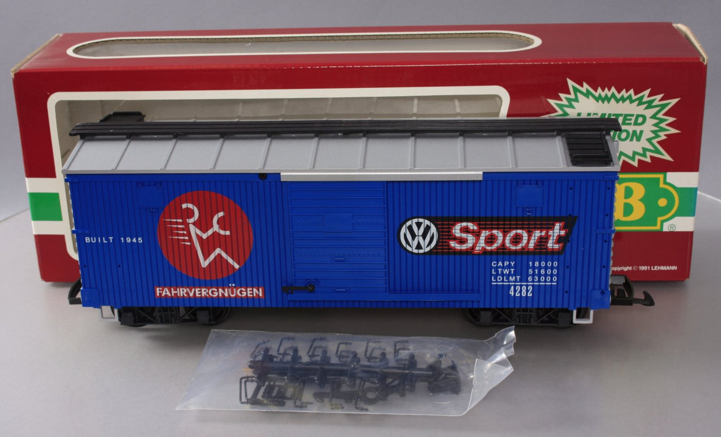LGB 4290VW G Scale Volkswagon Boxcar LN/Box