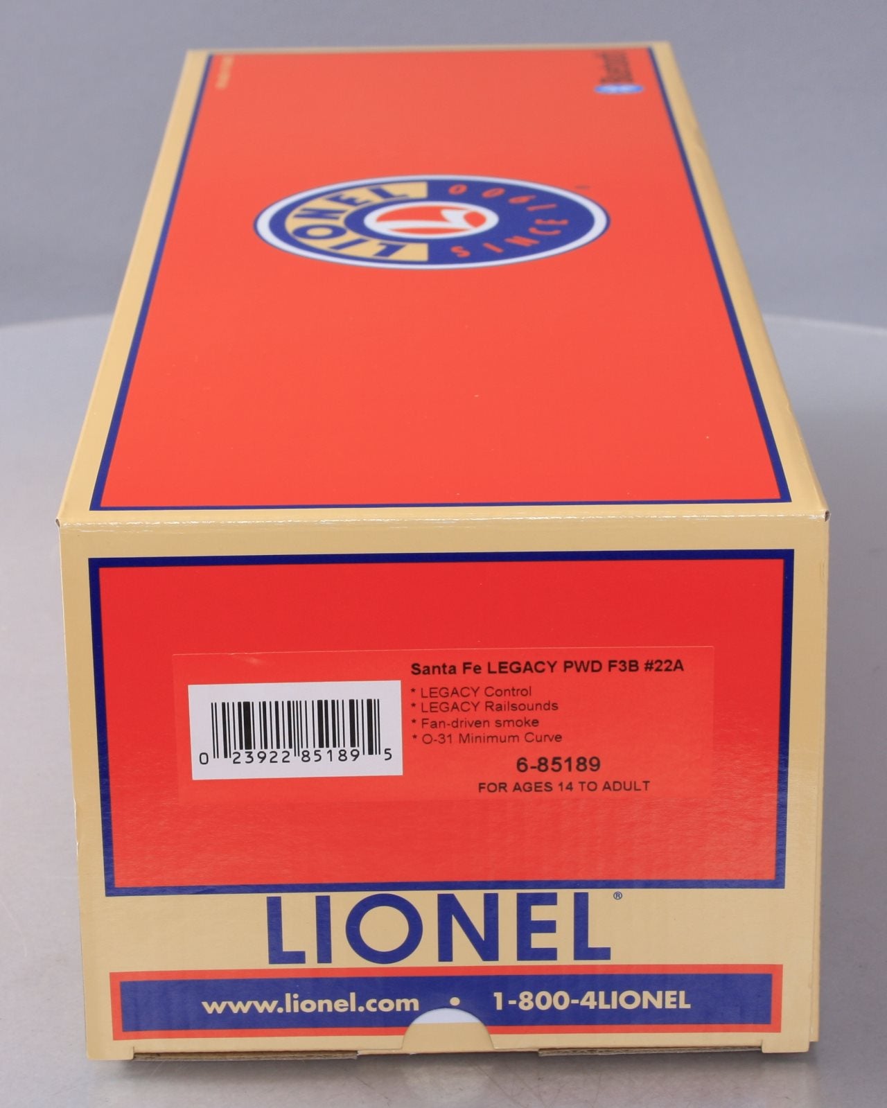 Lionel 6-85189 Santa Fe Legacy F3 Powered Diesel B-Unit #22A