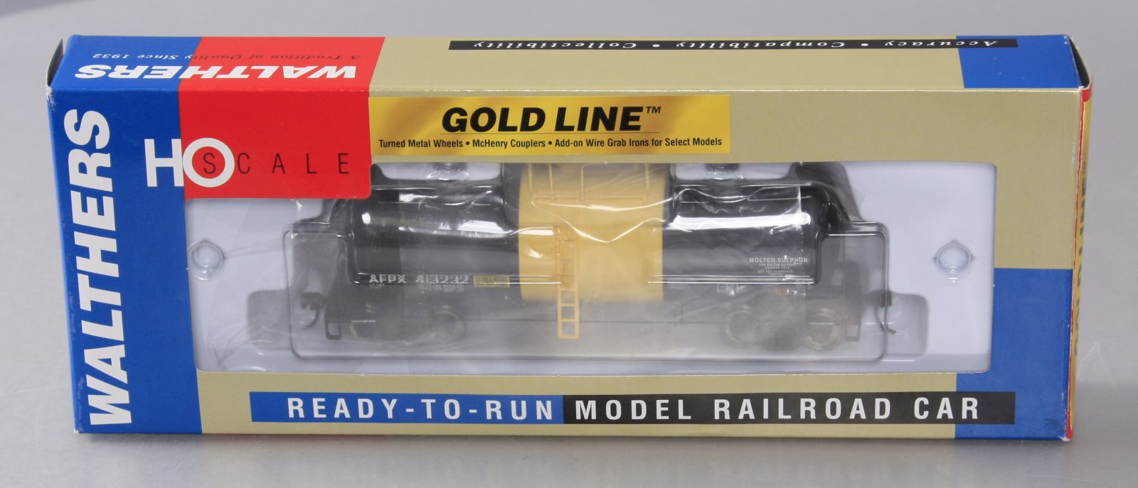 Walthers 932-7205 HO Allied Chemical UTLX 16k Gal. Funnel Flow Tank Car #413232 LN/Box