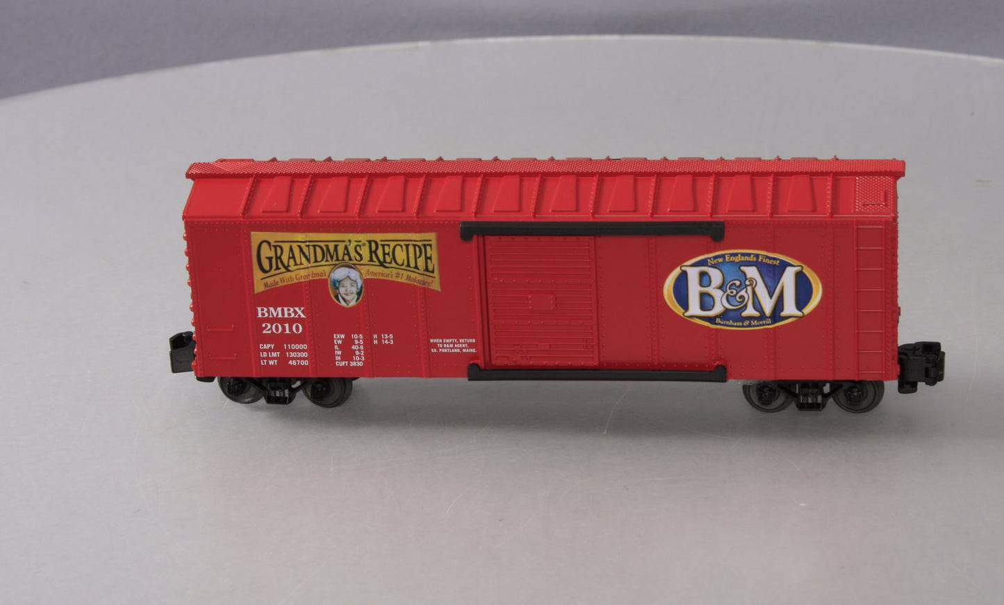 K-Line 6-22678 S Gauge NECTA Division B&M Boxcar #2010 LN/Box