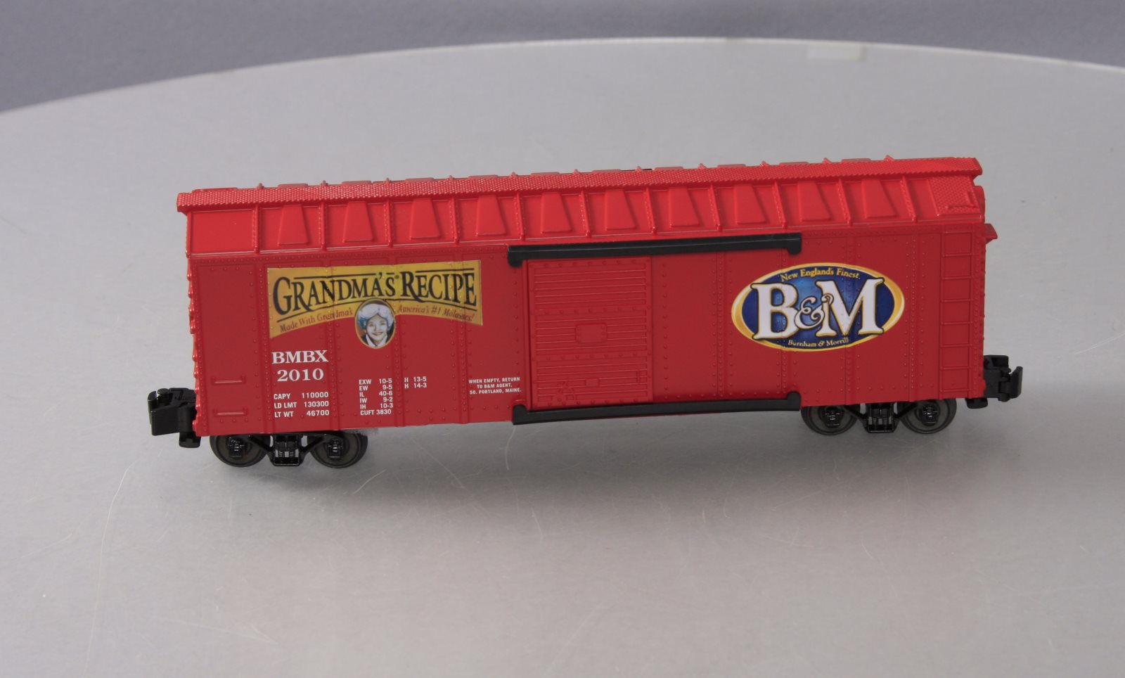 K-Line 6-22678 S Gauge NECTA Division B&M Boxcar #2010 LN/Box