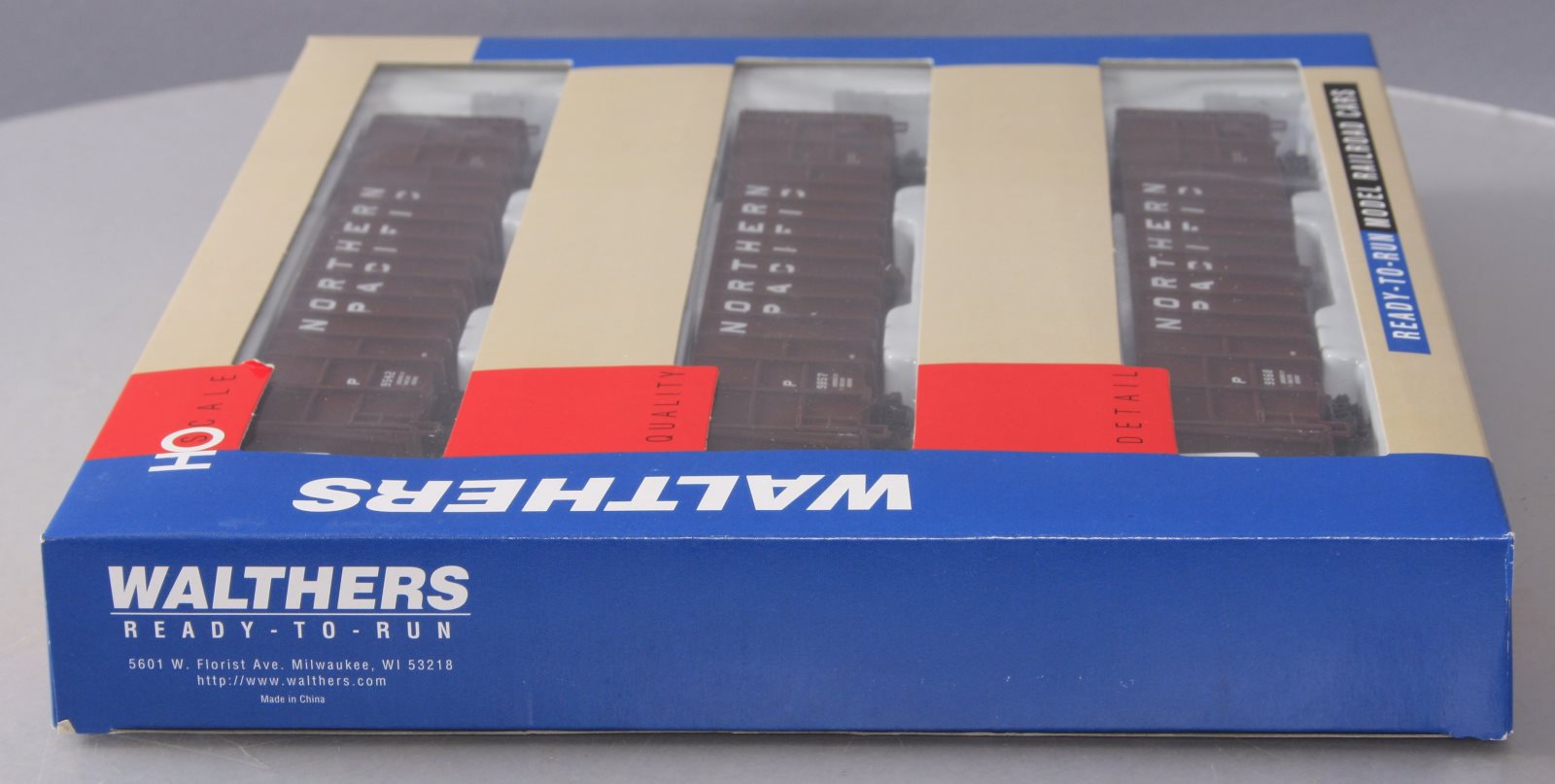 Walthers 932-34053 HO Northern Pacific 61' Wood Chip Cars (Set of 3) LN/Box