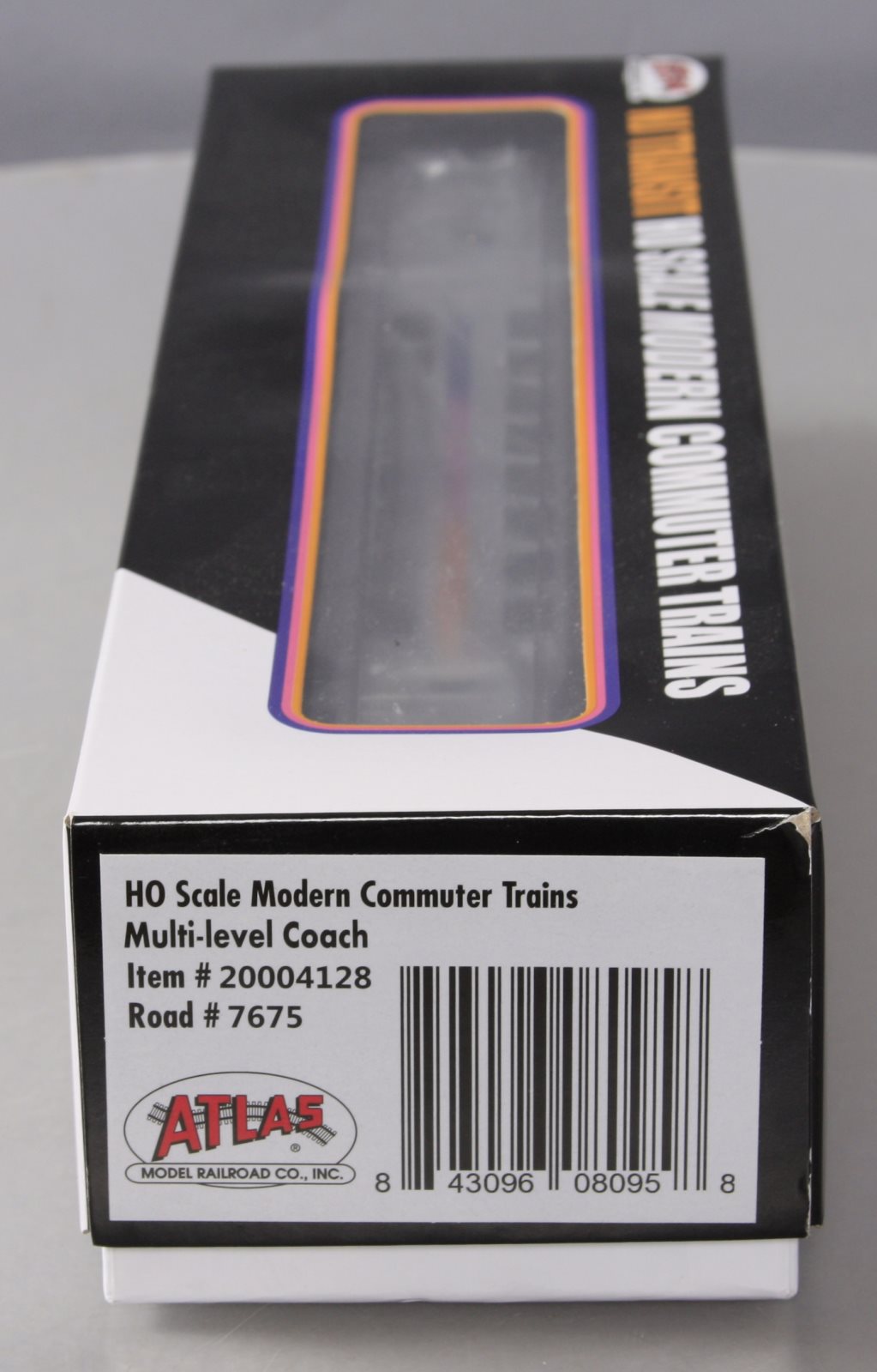 Atlas 20004128 HO New Jersey Transit Multi-level Commuter Coach Trailer #7675