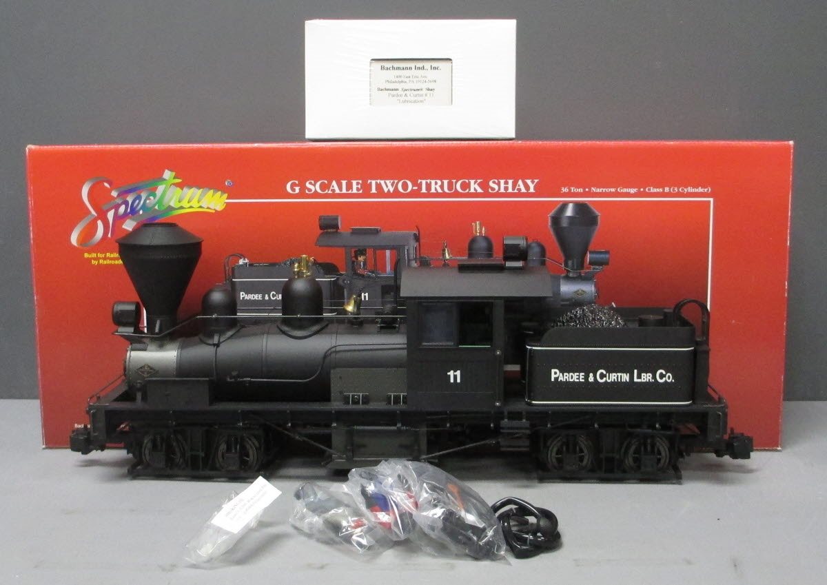 Bachmann 81196 G Pardee & Curtin Lumber Co. 2-Truck Shay Steam Locomotive #11 NIB