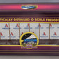 MTH 20-98659 BNSF Flat Car w/Bulkheads w/Covered Wood Load V2