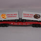 K-Line 6-21471 O Gauge Ringling Bros. Flat Car With 2 Trailers LN/Box