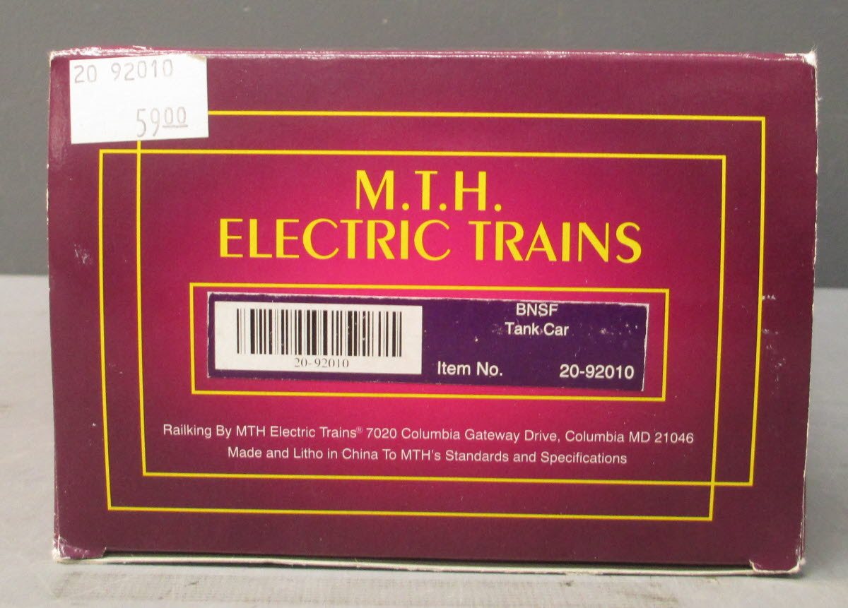 MTH 20-92010 O Burlington Northern Santa Fe Tank Car #12687 NIB