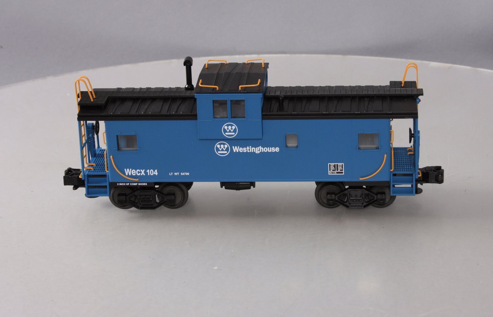 MTH 20-91074 Westinghouse Illuminated Extenended Vision Caboose #104 LN/Box