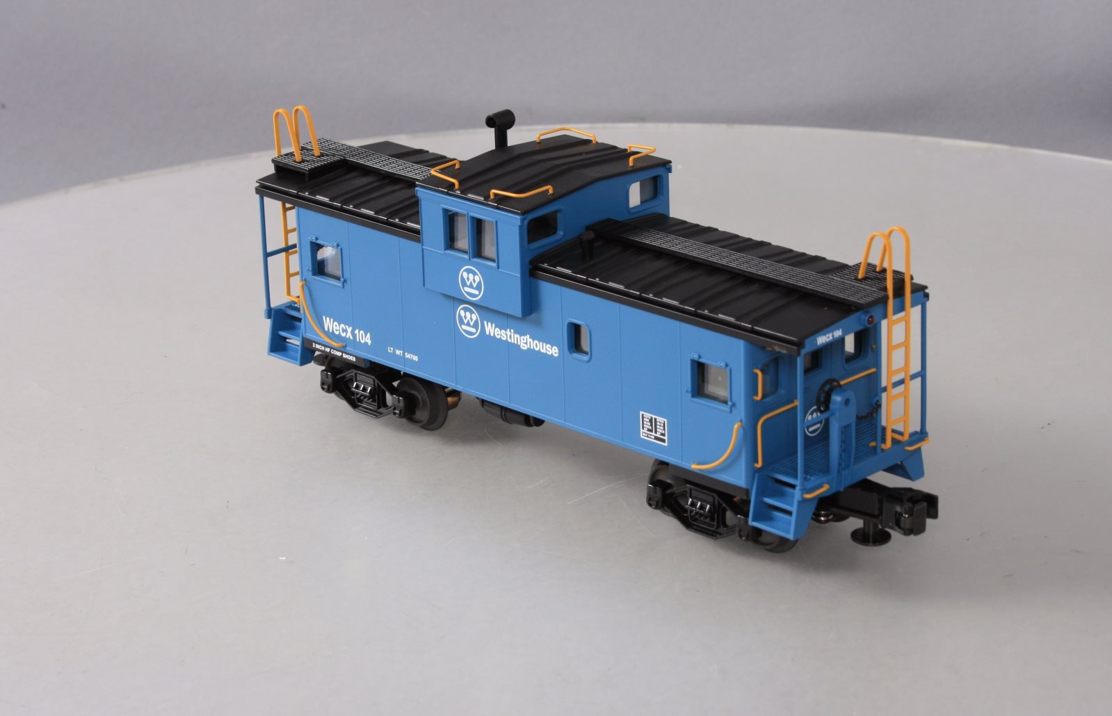 MTH 20-91074 Westinghouse Illuminated Extenended Vision Caboose #104 LN/Box