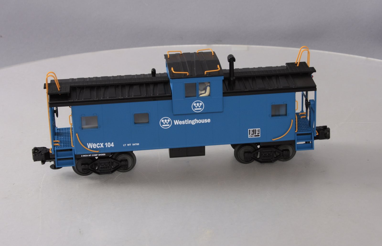 MTH 20-91074 Westinghouse Illuminated Extenended Vision Caboose #104 LN/Box