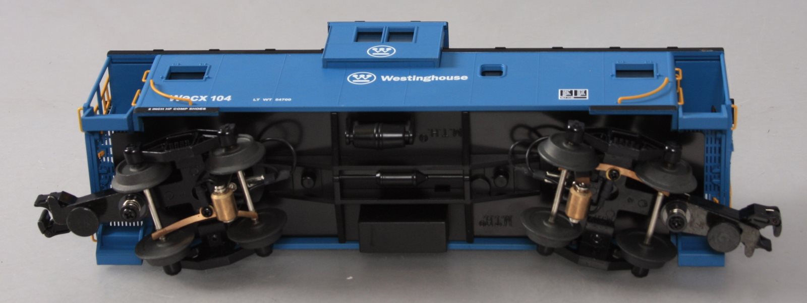 MTH 20-91074 Westinghouse Illuminated Extenended Vision Caboose #104 LN/Box