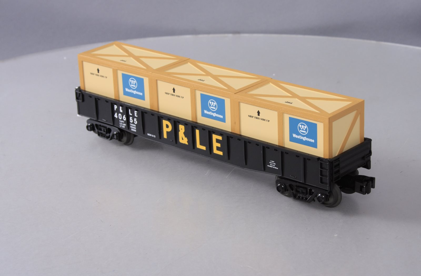MTH 30-72026 Pittsburgh & Lake Erie Gondola Car w/Crates V2