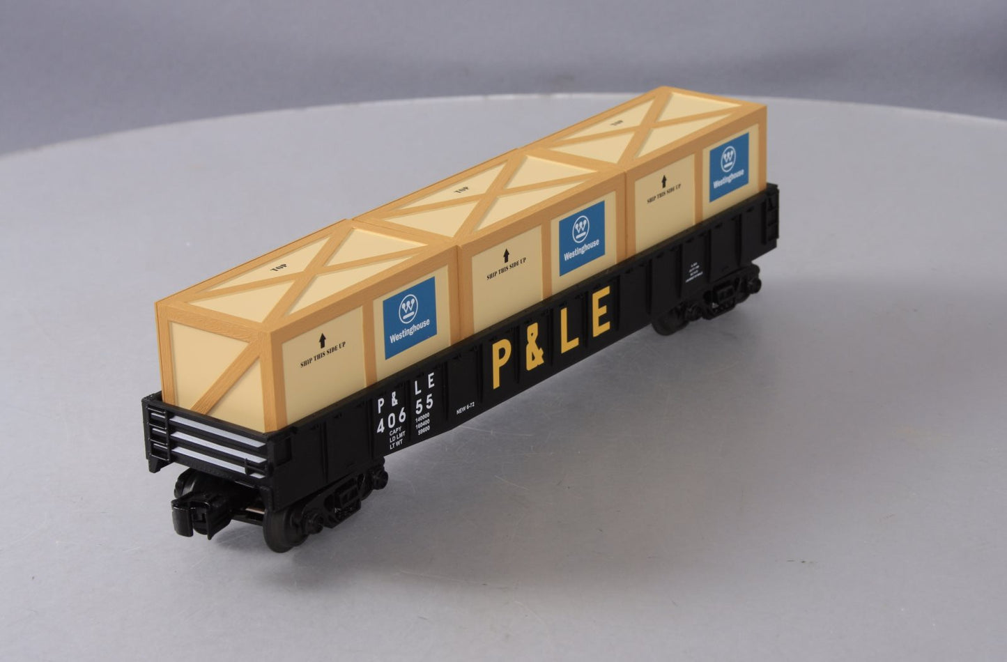 MTH 30-72026 Pittsburgh & Lake Erie Gondola Car w/Crates V2