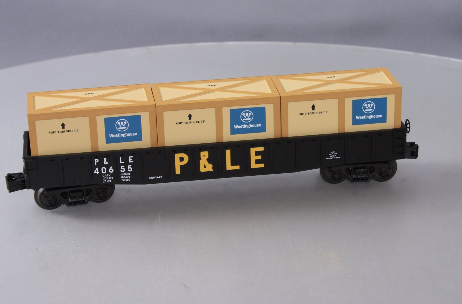 MTH 30-72026 Pittsburgh & Lake Erie Gondola Car w/Crates V2