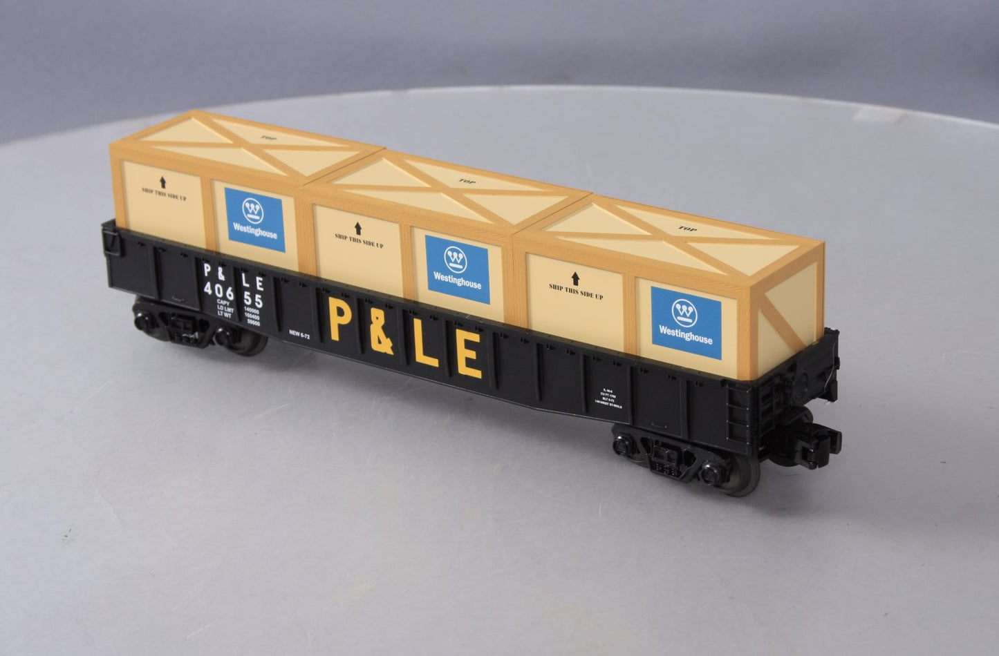 MTH 30-72026 Pittsburgh & Lake Erie Gondola Car w/Crates V2
