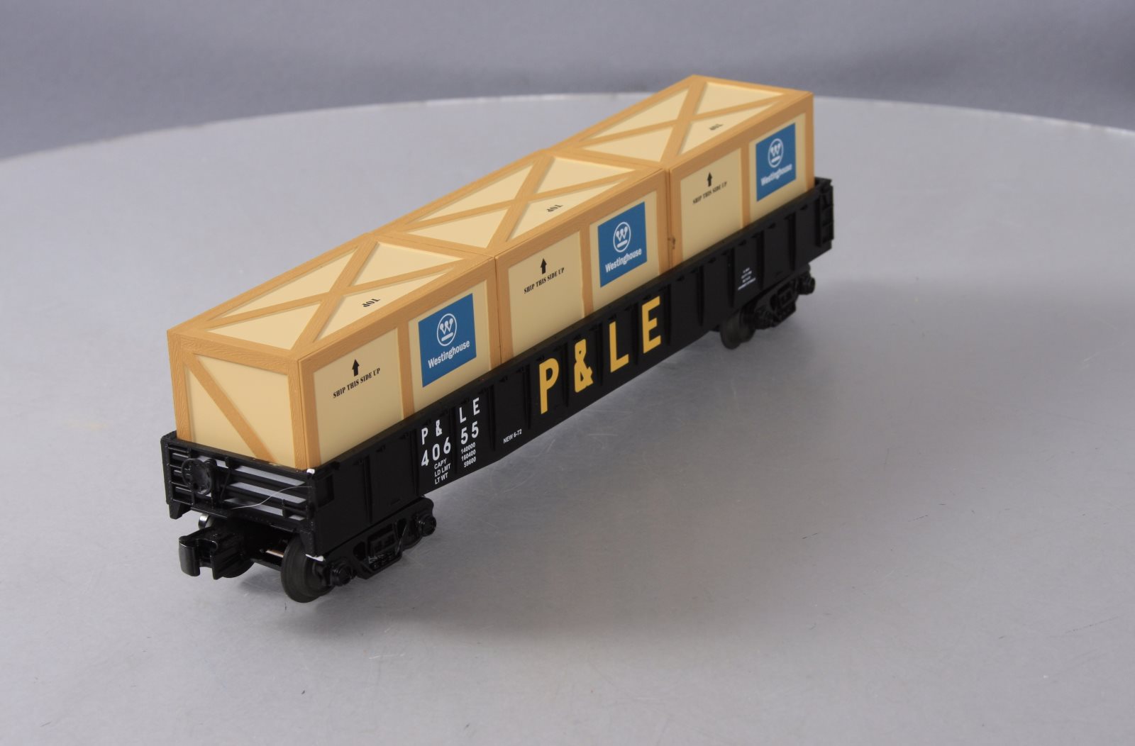 MTH 30-72026 Pittsburgh & Lake Erie Gondola Car w/Crates V2