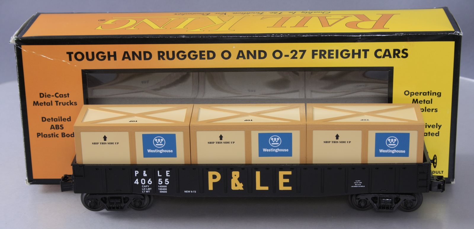 MTH 30-72026 Pittsburgh & Lake Erie Gondola Car w/Crates V2