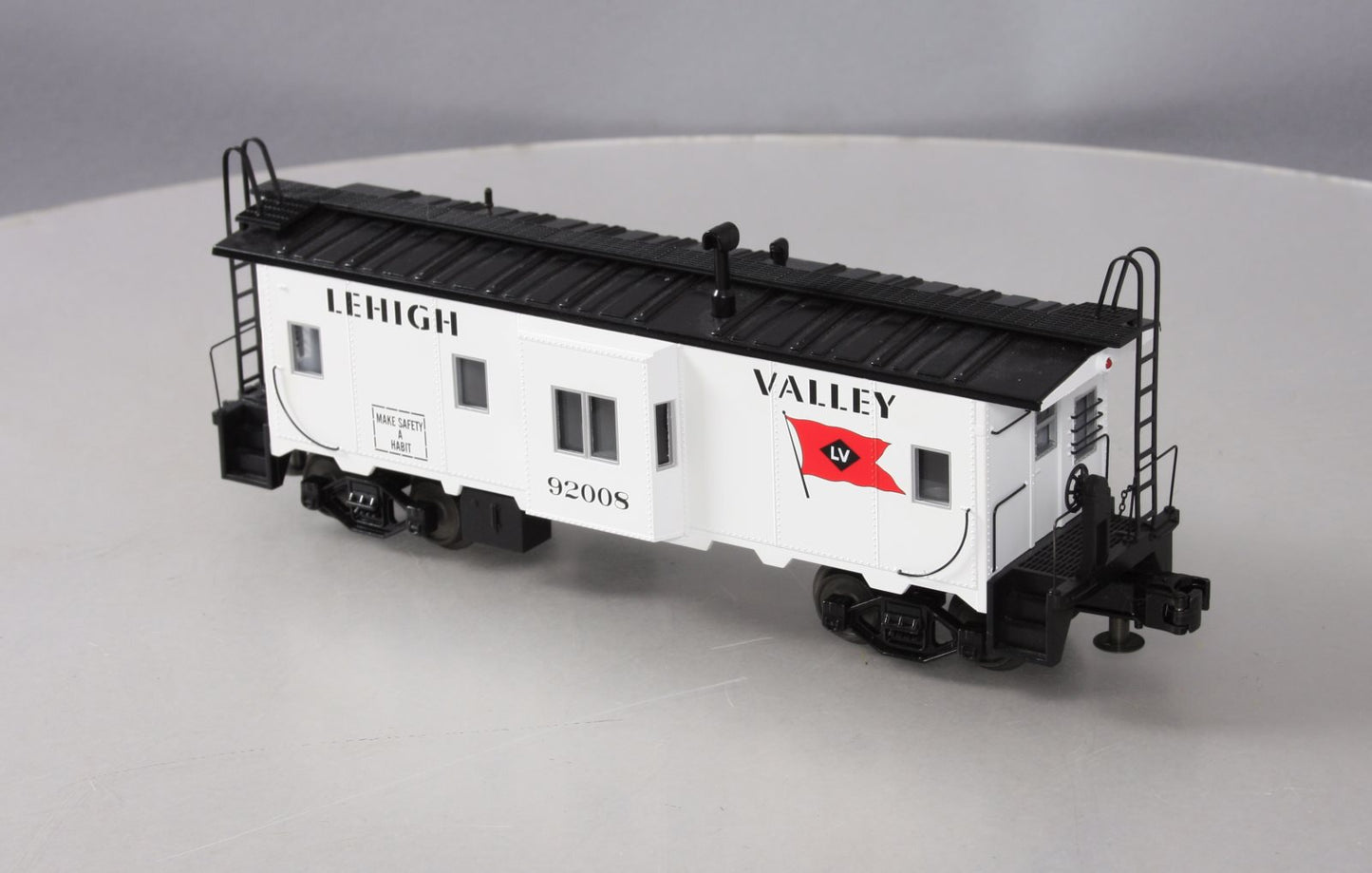 MTH 20-91229 Lehigh Valley Bay Window Caboose #92008 EX/Box