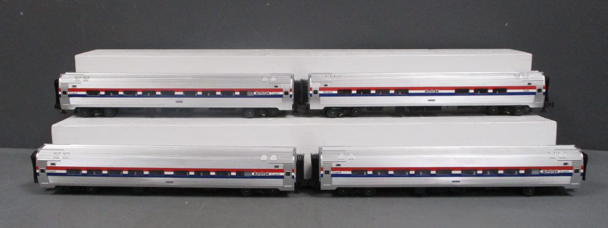MTH 20-6519 O Amtrak Amfleet Passenger Car Set (Set of 4) LN/Box