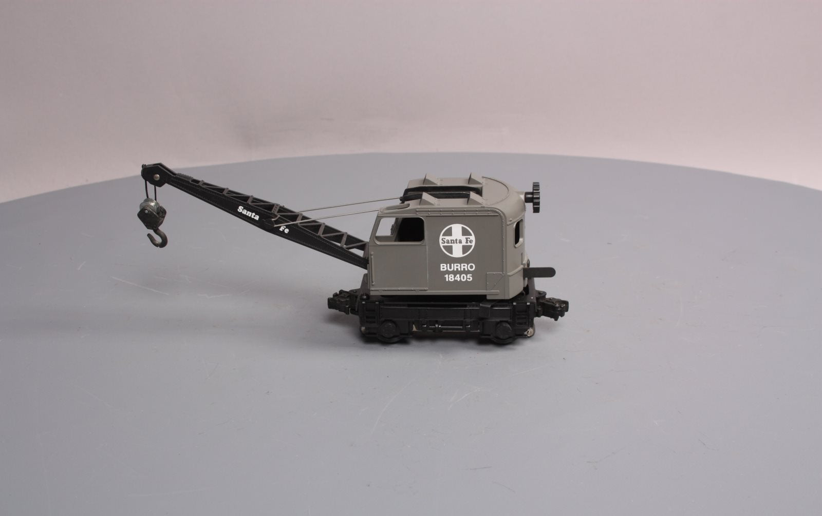 Lionel 6-18405 O Gauge Santa Fe Operating Burro Crane LN/Box