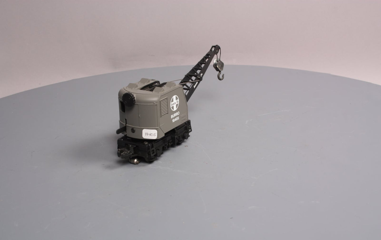 Lionel 6-18405 O Gauge Santa Fe Operating Burro Crane LN/Box