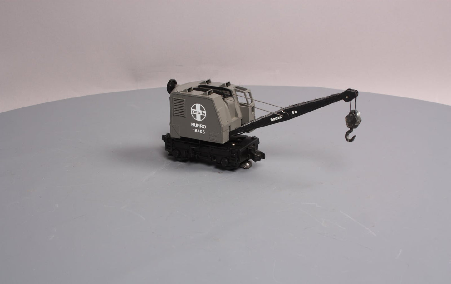 Lionel 6-18405 O Gauge Santa Fe Operating Burro Crane LN/Box