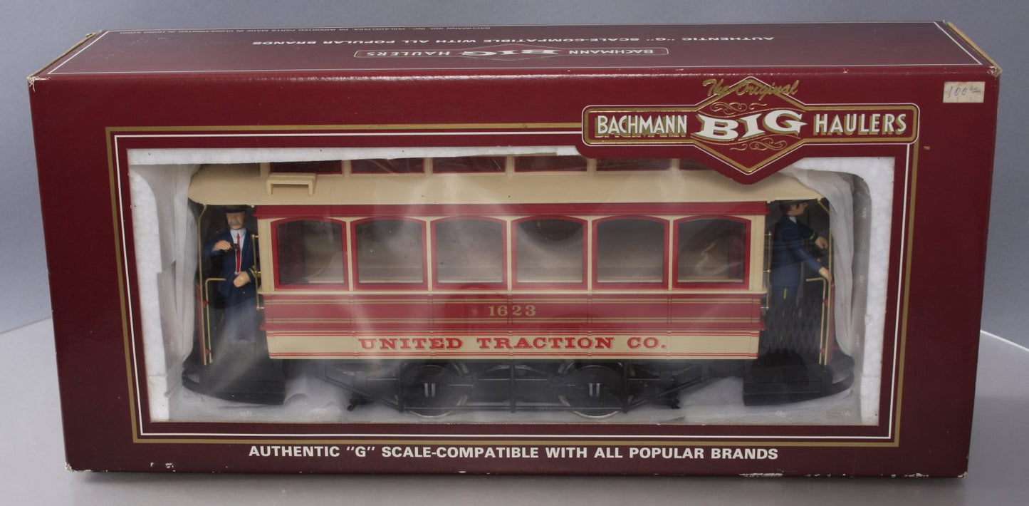 Bachmann 93939 G Scale Closed Street Car United Traction #1623 (Metal Wheels) LN/Box