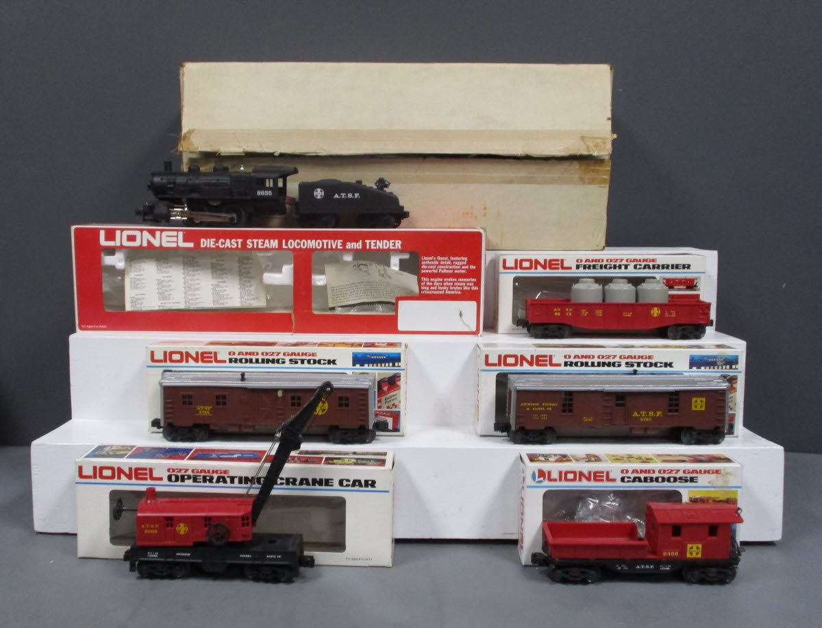 Lionel 9-1632 O Gauge Santa Fe Work Train Steam Train Set LN/Box