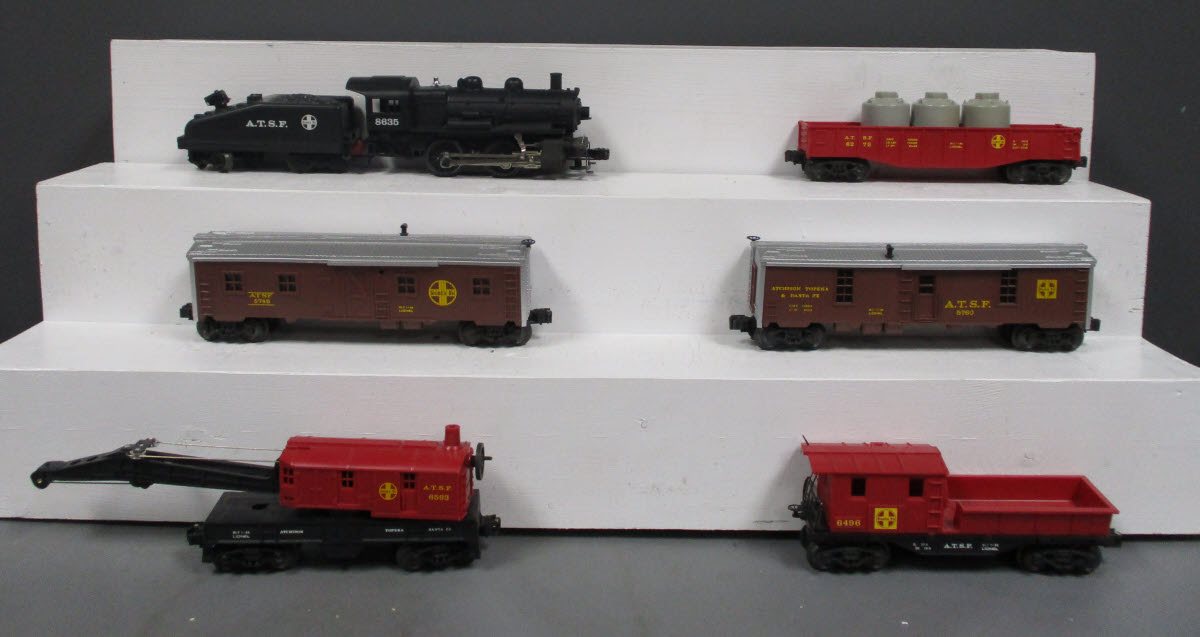 Lionel 9-1632 O Gauge Santa Fe Work Train Steam Train Set LN/Box