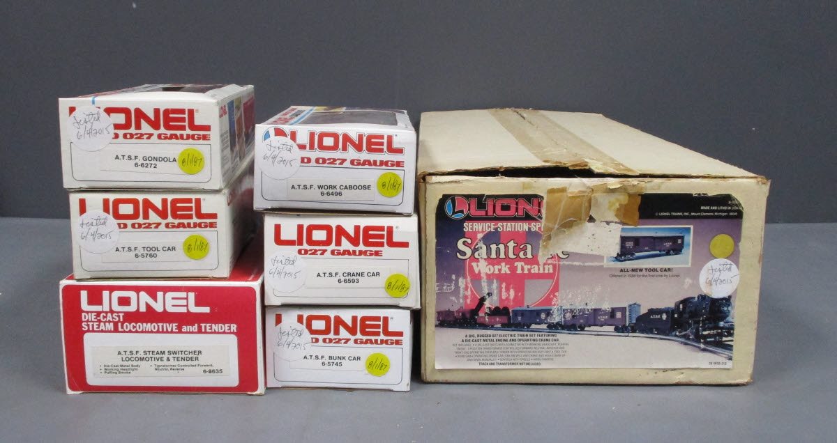 Lionel 9-1632 O Gauge Santa Fe Work Train Steam Train Set LN/Box