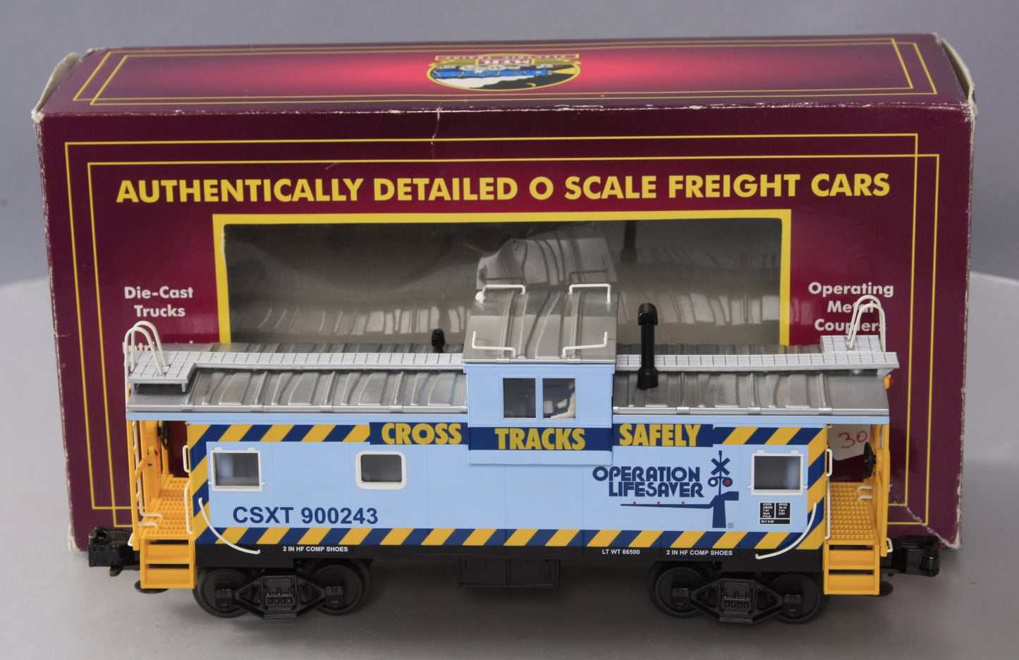 MTH 20-91061 CSX Extended Vision Illuminated Caboose #900243 LN/Box