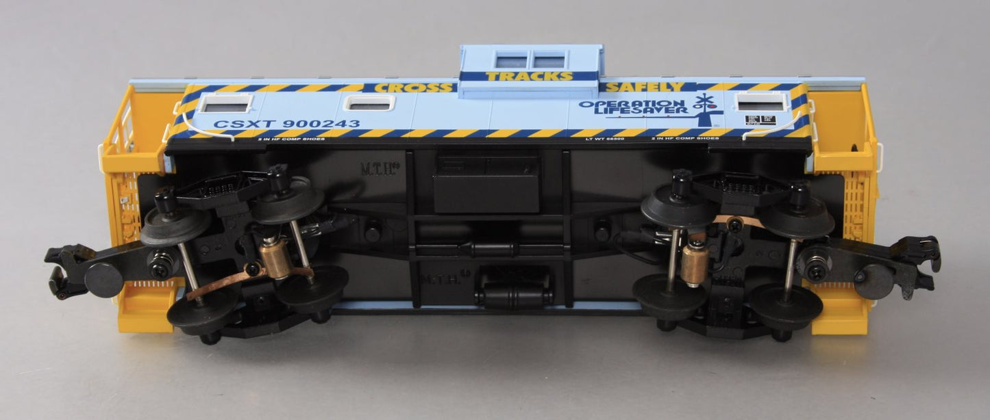 MTH 20-91061 CSX Extended Vision Illuminated Caboose #900243 LN/Box
