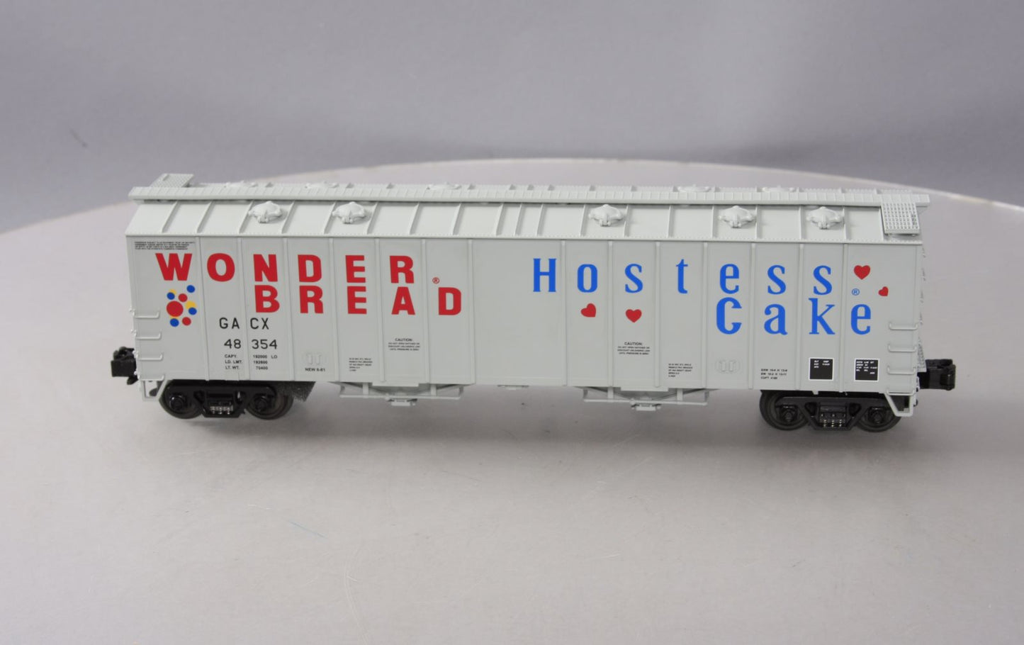 MTH 20-97426 O Gauge Wonder Bread Airslide Hopper Car #48354 NIB