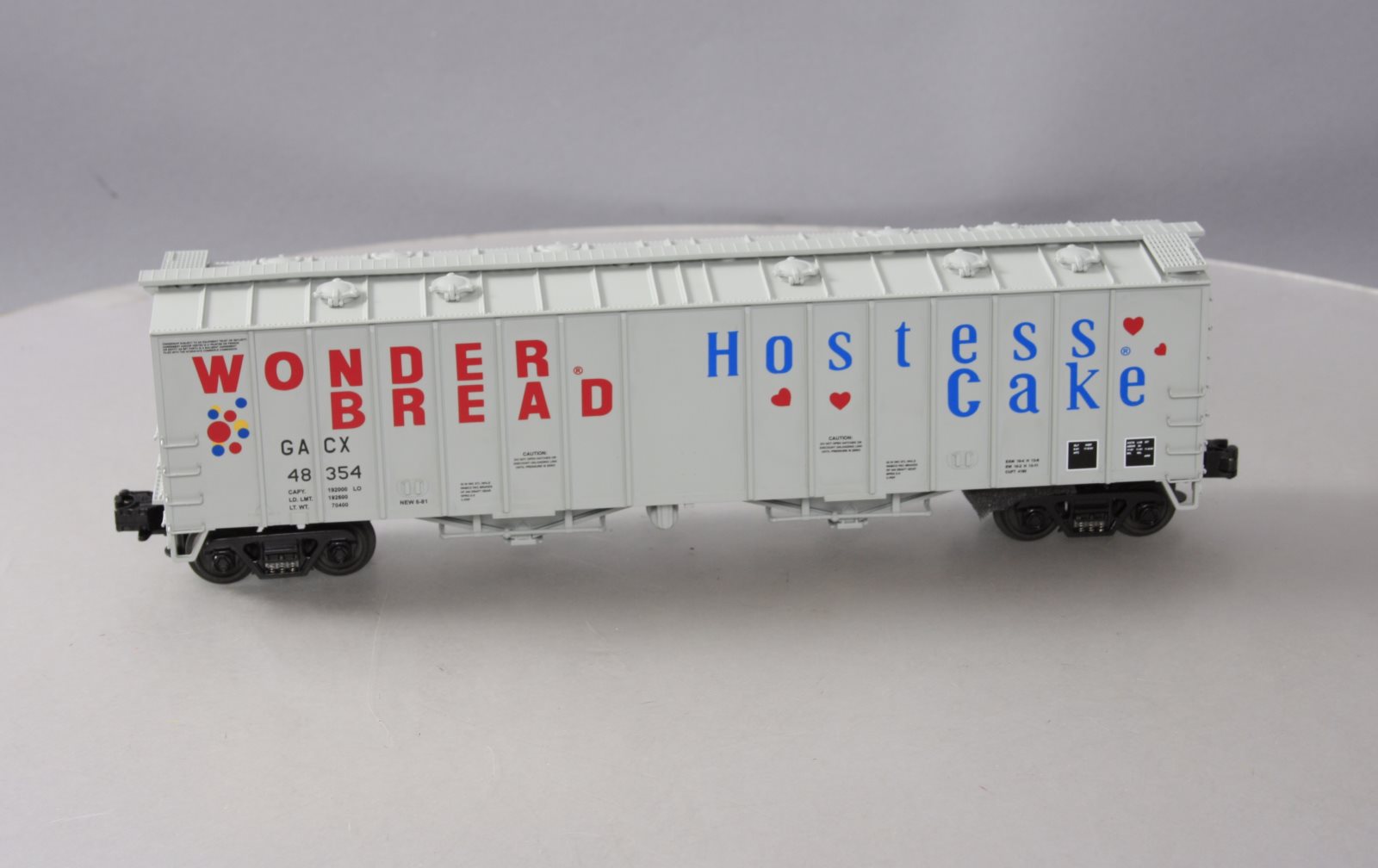 MTH 20-97426 O Gauge Wonder Bread Airslide Hopper Car #48354 NIB