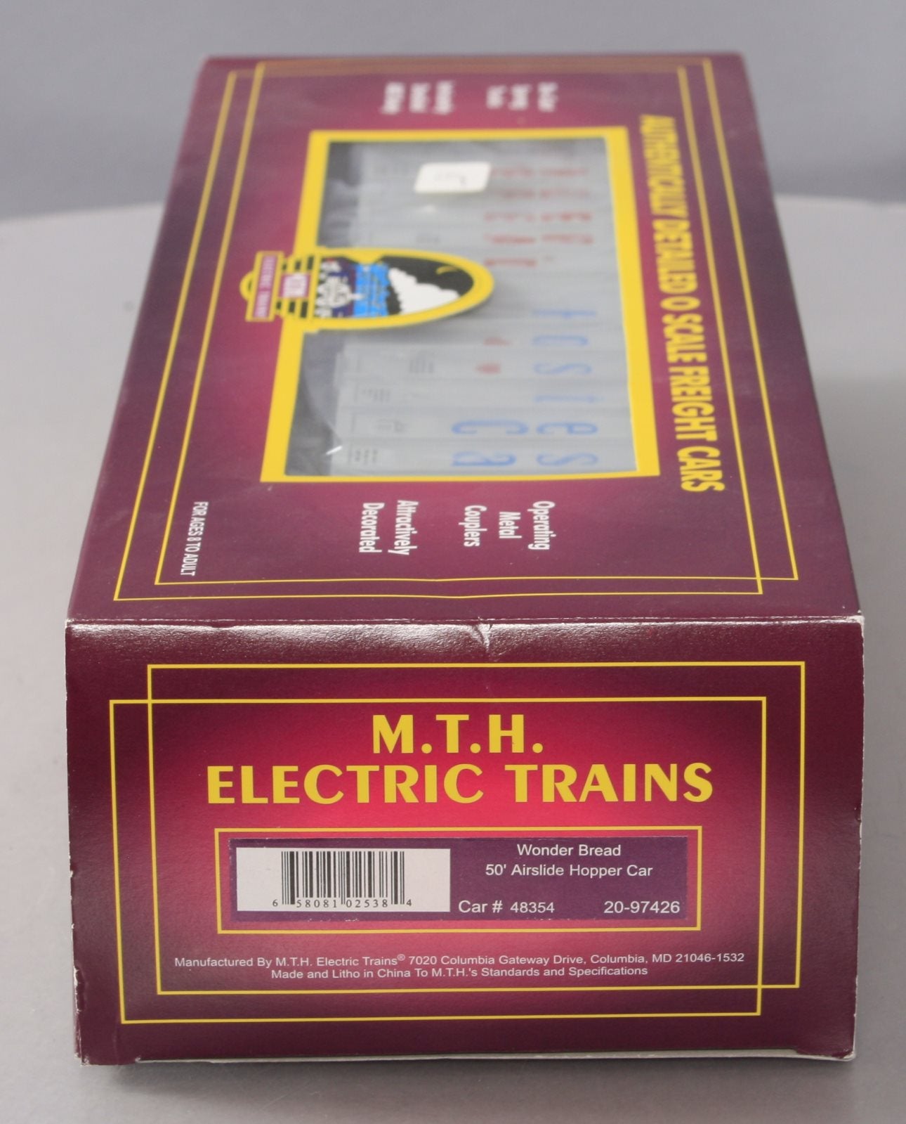 MTH 20-97426 O Gauge Wonder Bread Airslide Hopper Car #48354 NIB