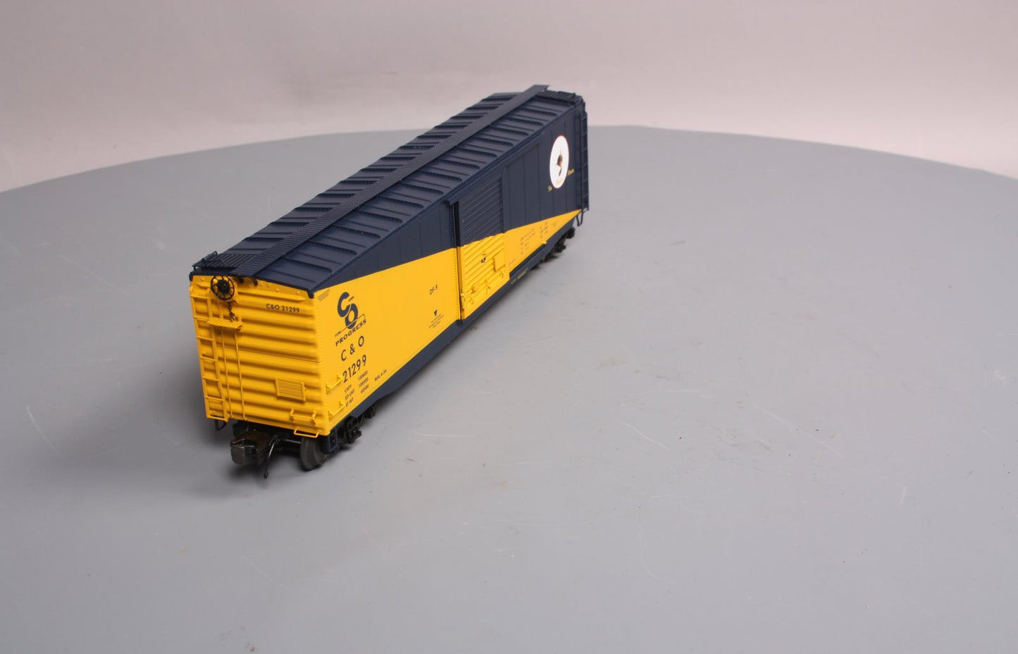 MTH 20-93584 O Chesapeake & Ohio 50' PS-1 Box Car w/Youngstown Door #21299 LN/Box