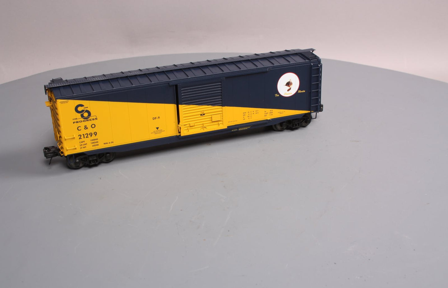 MTH 20-93584 O Chesapeake & Ohio 50' PS-1 Box Car w/Youngstown Door #21299 LN/Box