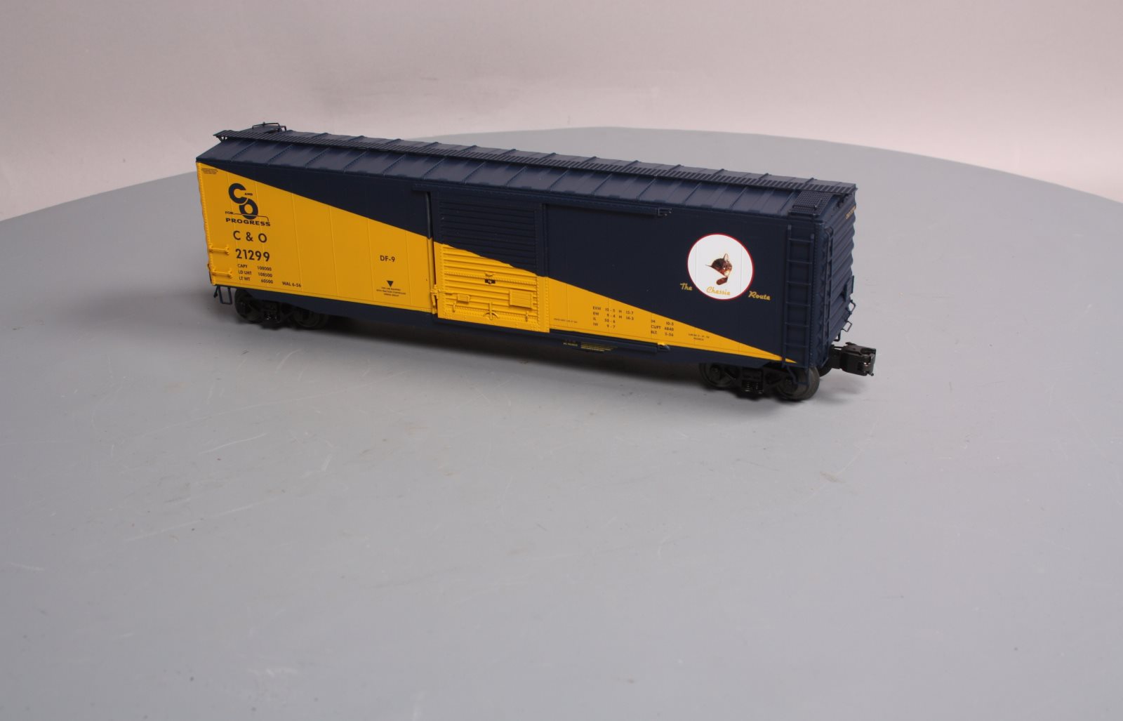 MTH 20-93584 O Chesapeake & Ohio 50' PS-1 Box Car w/Youngstown Door #21299 LN/Box