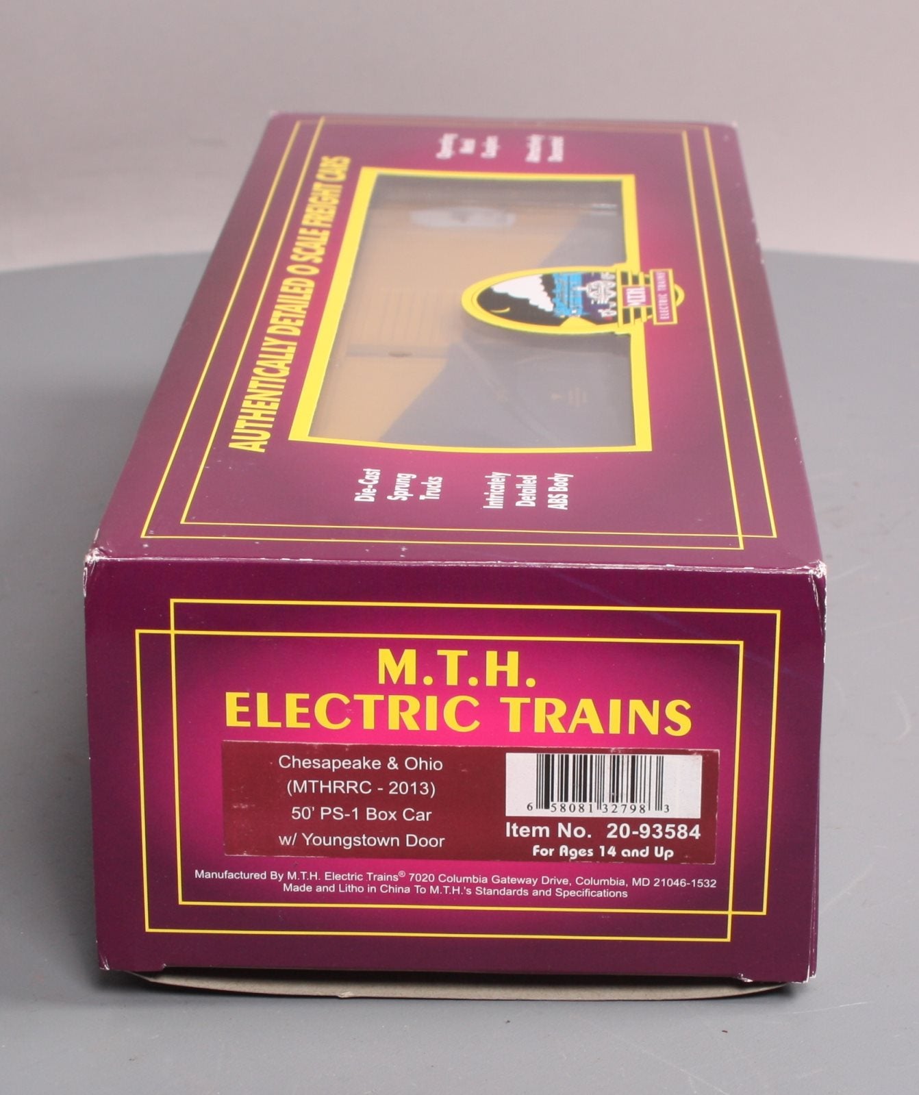 MTH 20-93584 O Chesapeake & Ohio 50' PS-1 Box Car w/Youngstown Door #21299 LN/Box