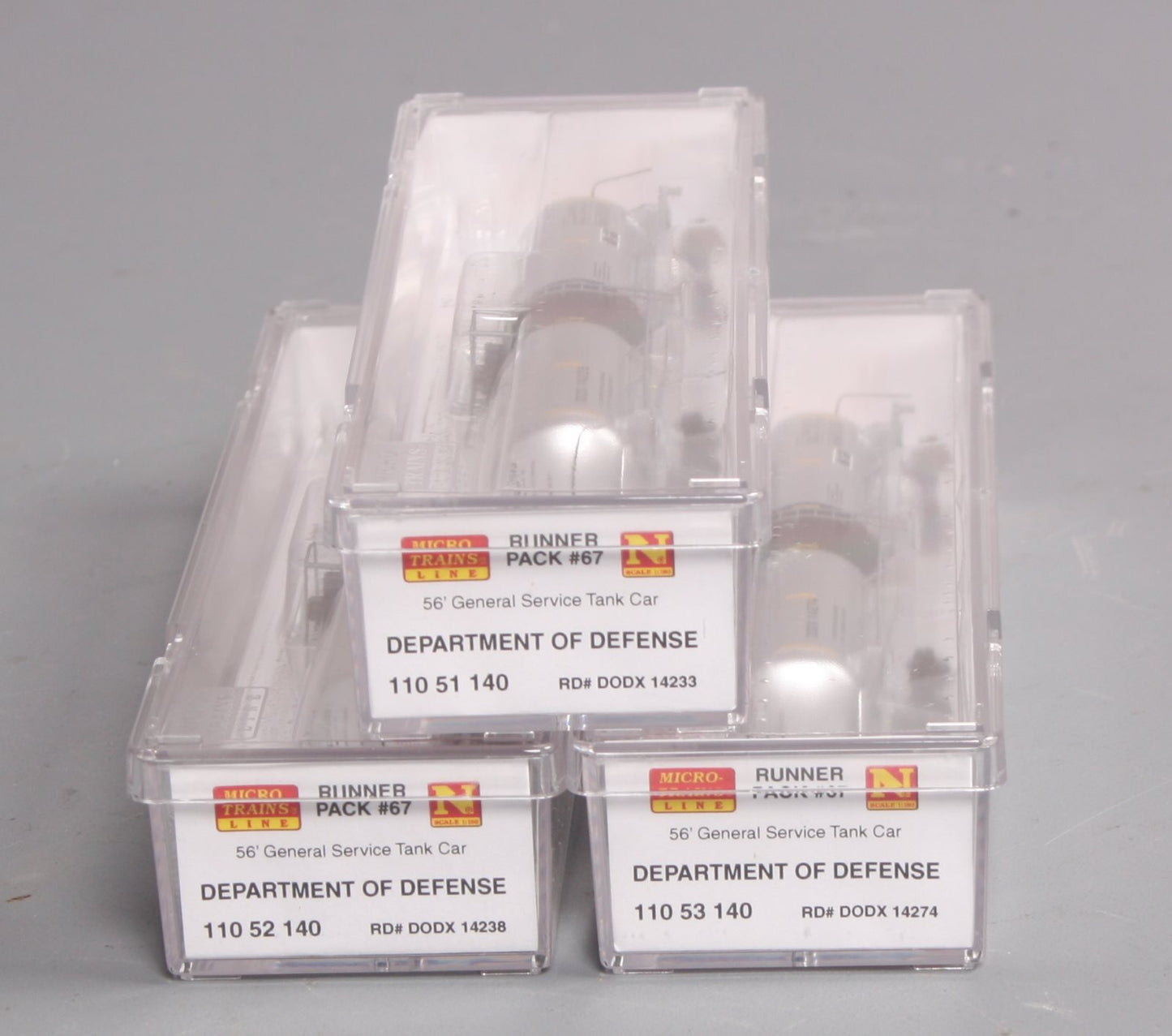 Micro-Trains 99300067 N Department Of Defense Tank Car Runner Pack (Set of 3) LN/Box