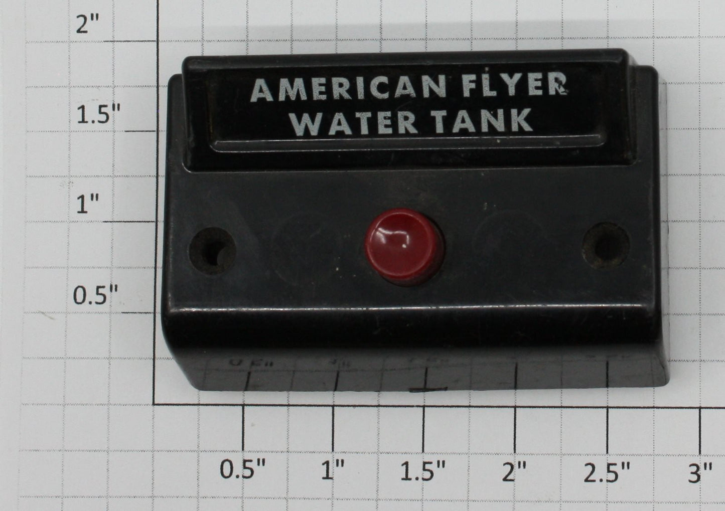American Flyer XA10961-D S Gauge Black 596 "Water Tank" Control Button