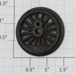 Lionel 8601-130 Plain End Wheel with Tire Groove