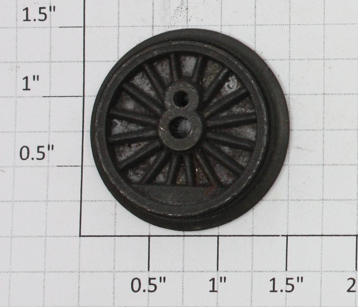 Lionel 8601-130 Plain End Wheel with Tire Groove