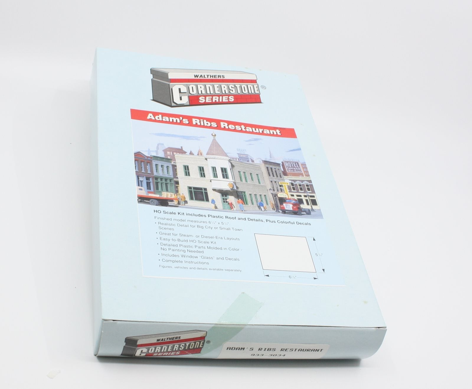 Walthers 933-3034 HO Scale Cornerstone Series Adam's Ribs Restaurant Kit