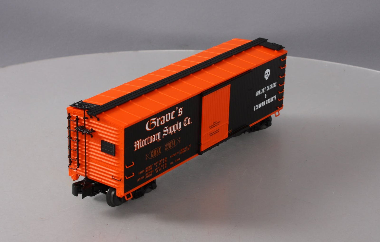 Lionel 6-27874 O Gauge Graves Mortuary Double-Sheathed Boxcar LN/Box