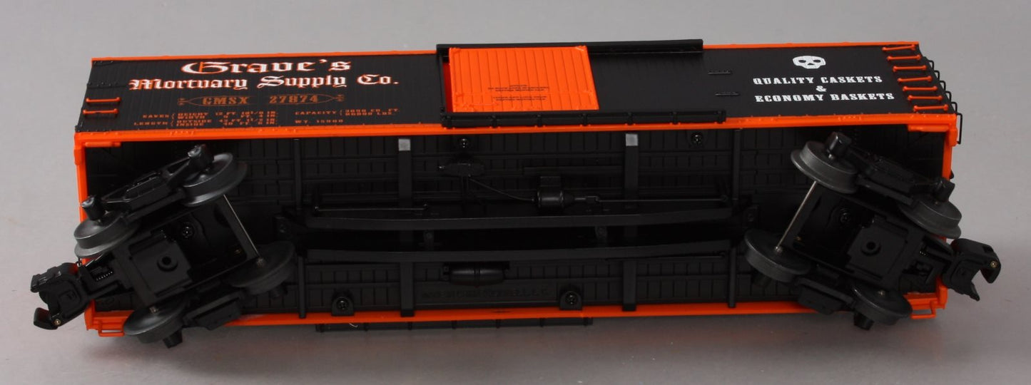 Lionel 6-27874 O Gauge Graves Mortuary Double-Sheathed Boxcar LN/Box