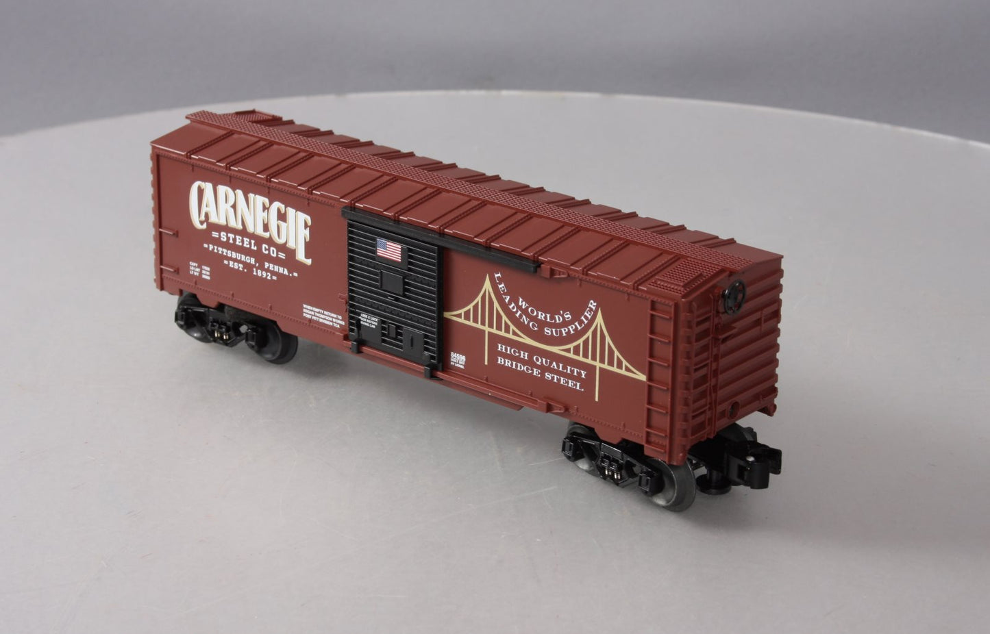 Lionel 6-84596 Carnegie Steel Box Car (Tuscan Red) LN/Box