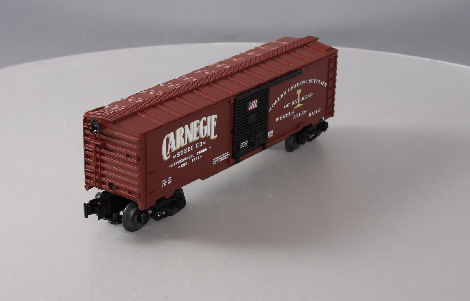 Lionel 6-84596 Carnegie Steel Box Car (Tuscan Red) LN/Box