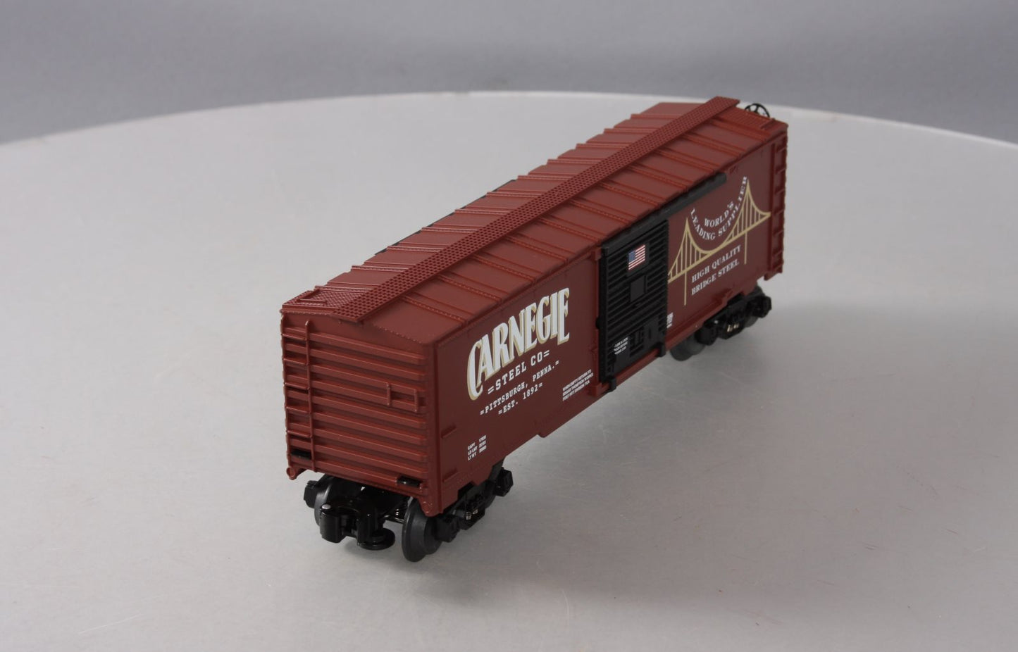 Lionel 6-84596 Carnegie Steel Box Car (Tuscan Red) LN/Box